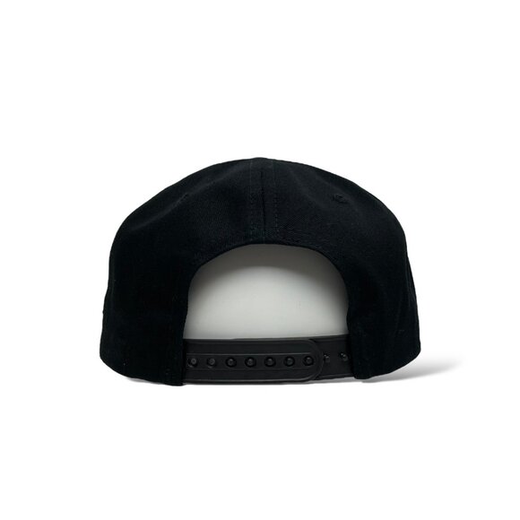 Hecho en Mexico Eagle Embroidered Snapback Cap, Flat Brim Black/Camo - Picture 5 of 7